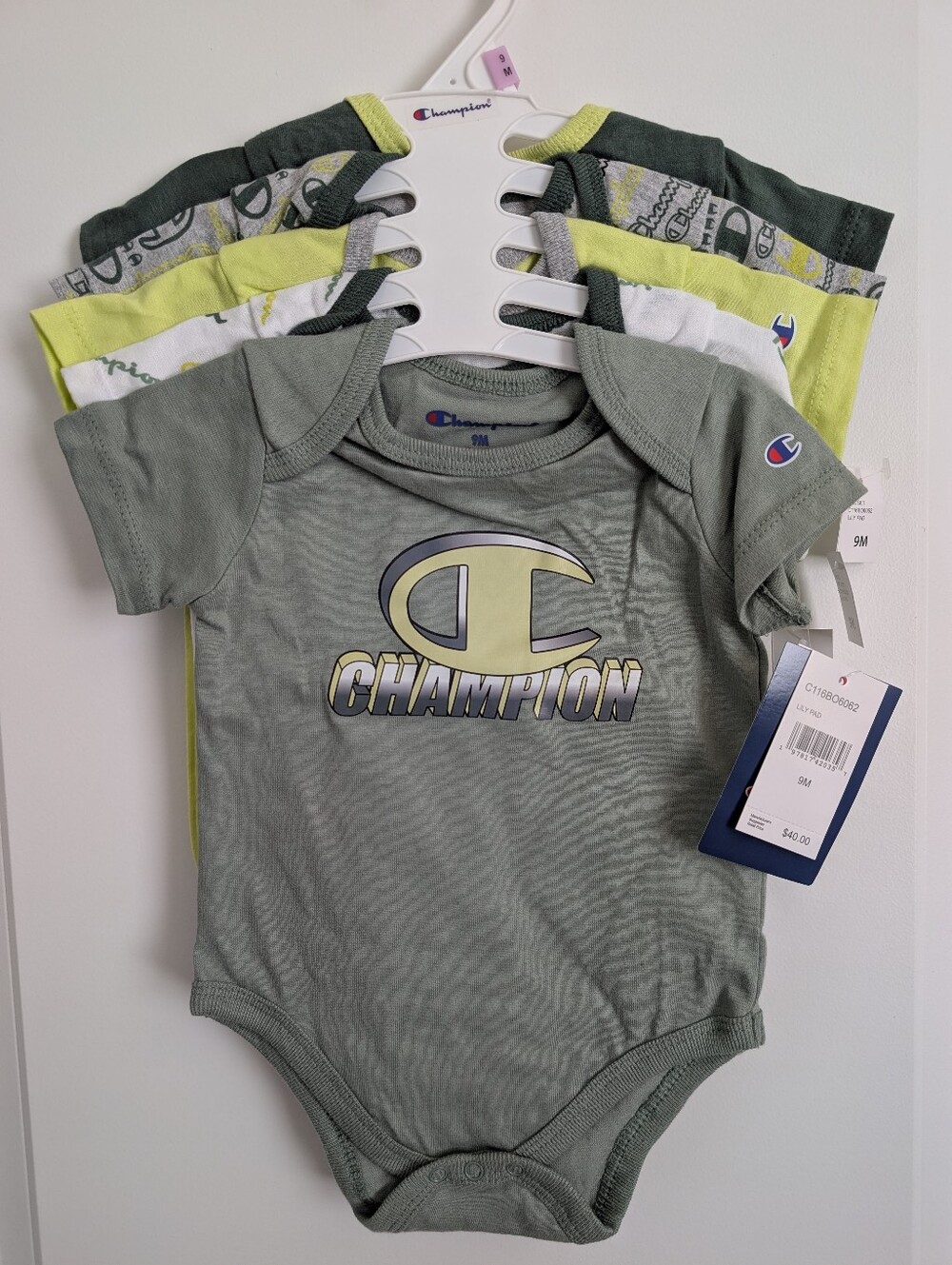 Champion 5pc Infant Onesies Set